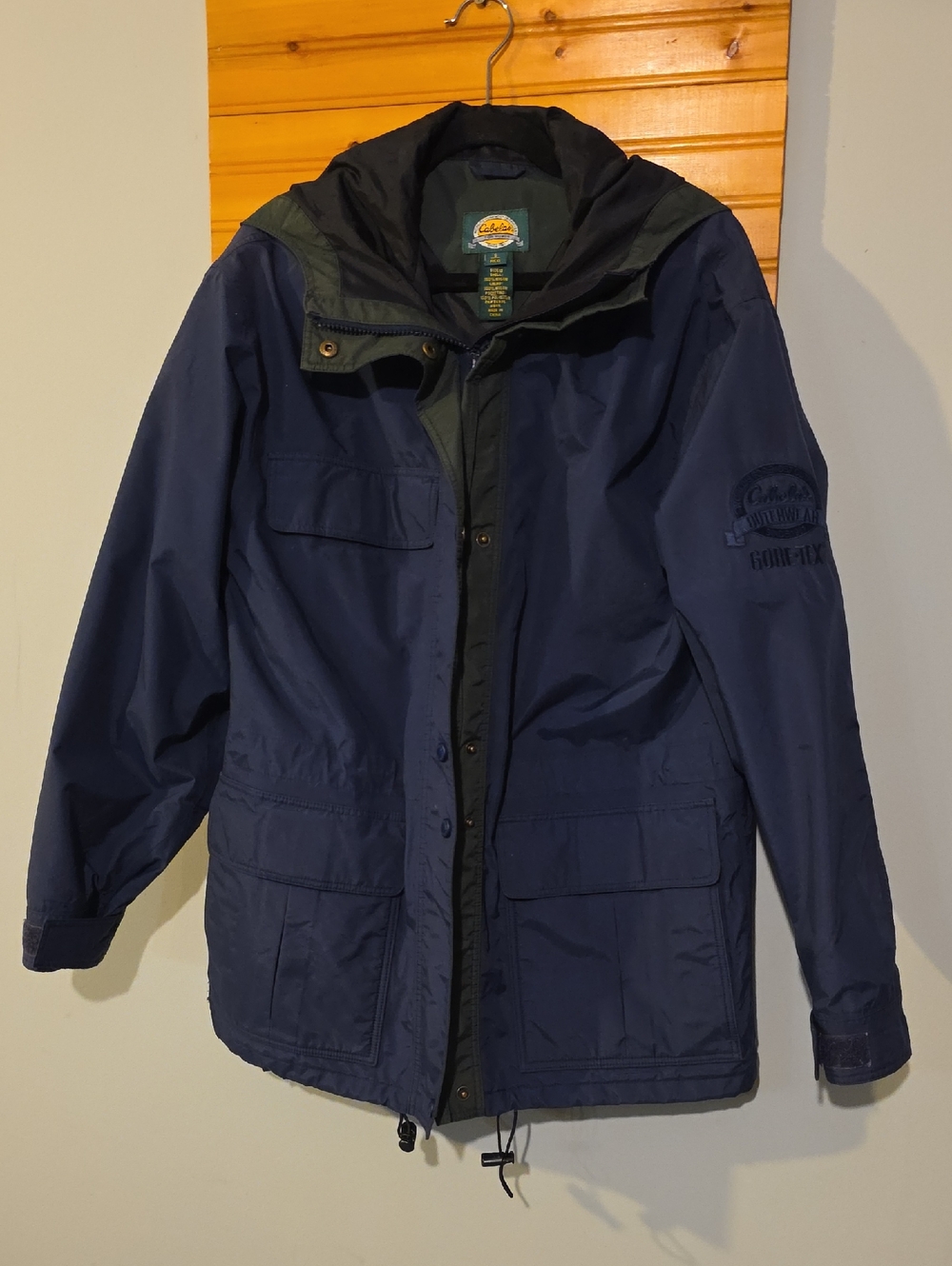 Vintage 90s Cabela's‎ Gore-Tex Waterproof Hooded Jacket Womens Sz S